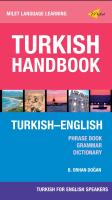 Turkish Handbook for English  Speakers